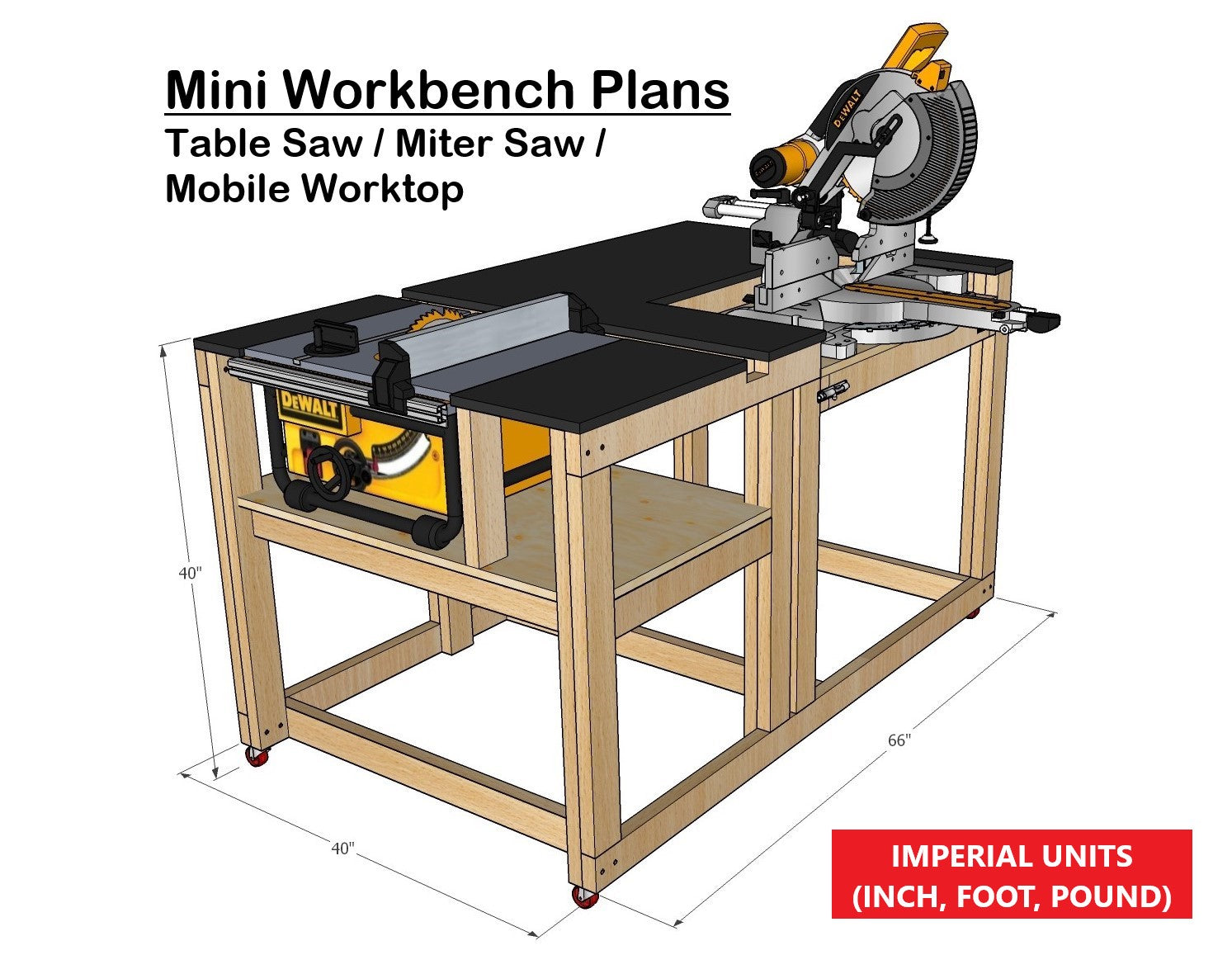 Compact Mobile Workbench Plans For