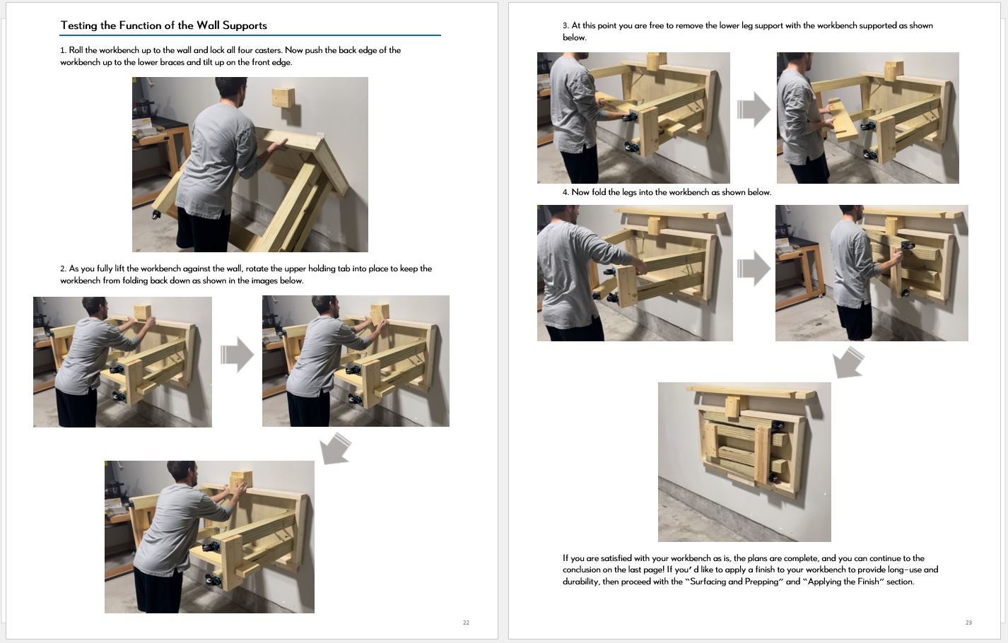 Foldable, Mobile Workbench - Instant PDF Download - DIY