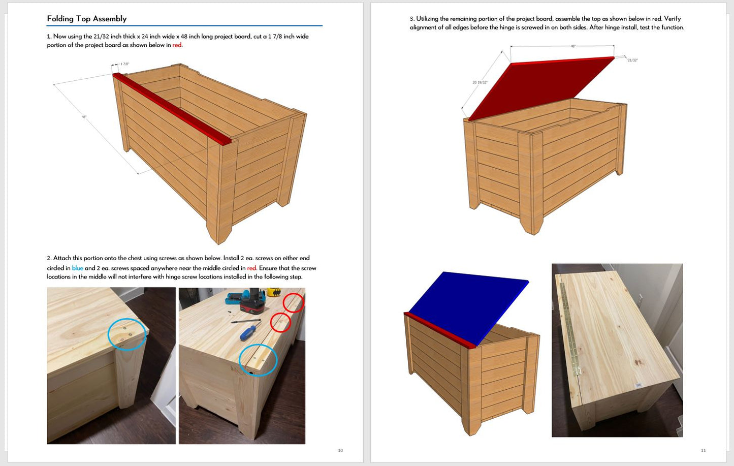 Toy / Storage Chest Plans - Instant PDF Download - DIY